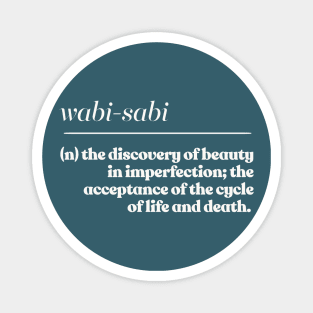 Wabi-Sabi / Cute Japanese Phrase Typography Design Magnet